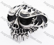 Big & Heavy Mens Punk Stainless Steel Skull Bangle KJB170101