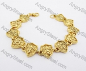 Gold Plating Stainless Steel Bracelet KJB170114