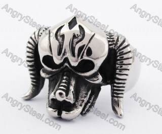 Stainless Steel Cerberus Ring KJR370091