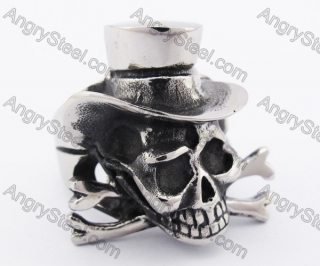 Stainless Steel Skull Ring KJR370094