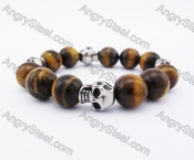 Stainless Steel Skull Beads Bracelet KJB170127