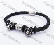 Stainless Steel Skull Bracelet KJB170130