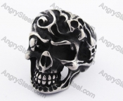 Stainless Steel Skull Ring KJR370117