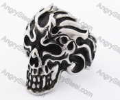 Stainless Steel Skull Ring KJR370121