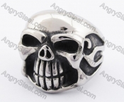 Stainless Steel Skull Ring KJR370131