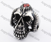 Stainless Steel Sheep Skull Ring KJR370137