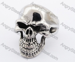 Stainless Steel Skull Ring KJR370138