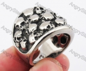 Stainless Steel Skull Ring KJR370139