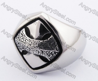 Stainless Steel Cross Ring KJR370098