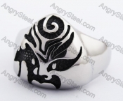 Stainless Steel Opera Mask Ring KJR370100