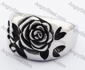 Stainless Steel Rose Ring KJR370101