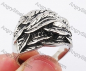 Stainless Steel Leaves Ring KJR370105