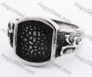 Stainless Steel Vintage Ring KJR370109