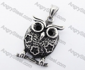 Stainless Steel Owl Pendant KJP170276