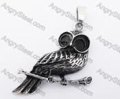 Stainless Steel Owl Pendant KJP170278