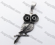 Stainless Steel Owl Pendant KJP170284