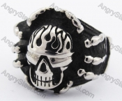 Stainless Steel Spider Skull Ring KJR170012