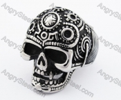 Stainless Steel Motorcycle Parts Skull Ring KJR170025