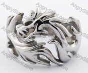 Stainless Steel Wolf Ring KJR170013