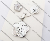 Pendant & Earrings Steel Jewelry Set KJS050050