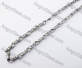 8mm Wide Casting Necklace KJN170021