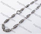 9mm Wide Casting Necklace KJN170027