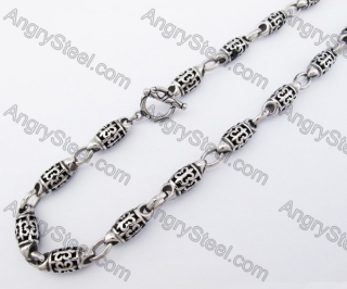 9mm Wide Casting Necklace KJN170027