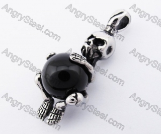 Stainless Steel Skull Pendant KJP170299