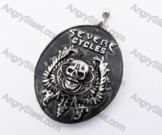 Stainless Steel Skull Pendant KJP170312