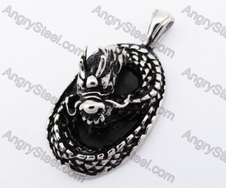 Stainless Steel Dragon Pendant KJP170316