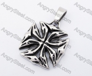 Stainless Steel Iron Cross Pendant KJP170331