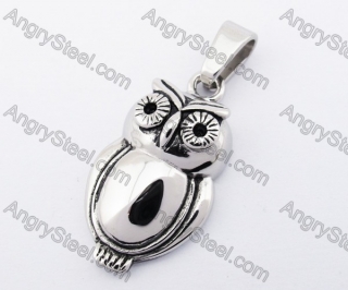 Stainless Steel Owl Pendant KJP170337