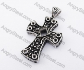 Vintage Stainless Steel Cross Pendant KJP170346