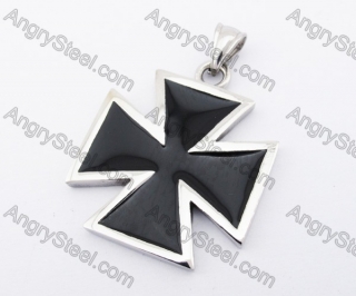 Stainless Steel Iron Cross Pendant KJP170347