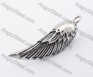 Stainless Steel Wing Pendant KJP170348