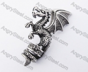 Stainless Steel Dragon Pendant KJP170357