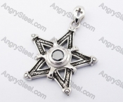 Stainless Steel Star Pendant KJP170373