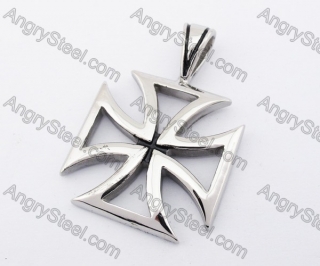 Stainless Steel Iron Cross Pendant KJP170379