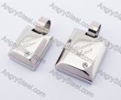 Stainless Steel Couple Pendants KJP051207