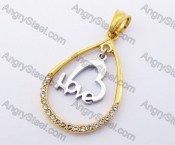 Stainless Steel Love Pendant KJP140174