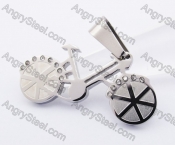 Stainless Steel Lovely Bike Pendant KJP140199