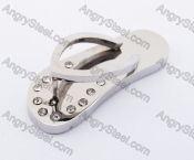 Stainless Steel Lovely Slippers Pendant KJP140209