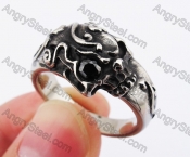 Stainless Steel Skull Ring KJR370154