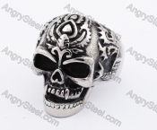 Stainless Steel Skull Ring KJR370156