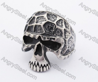 Stainless Steel Skull Ring KJR370165