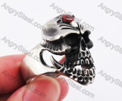 Stainless Steel Skull Ring KJR370169