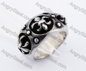 Stainless Steel Fleur De Lis Ring KJR370171