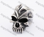 Stainless Steel Skull Ring KJR370173