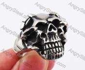 Stainless Steel Skull Ring KJR370178