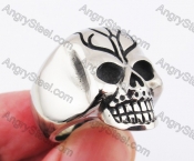 Stainless Steel Skull Ring KJR370183